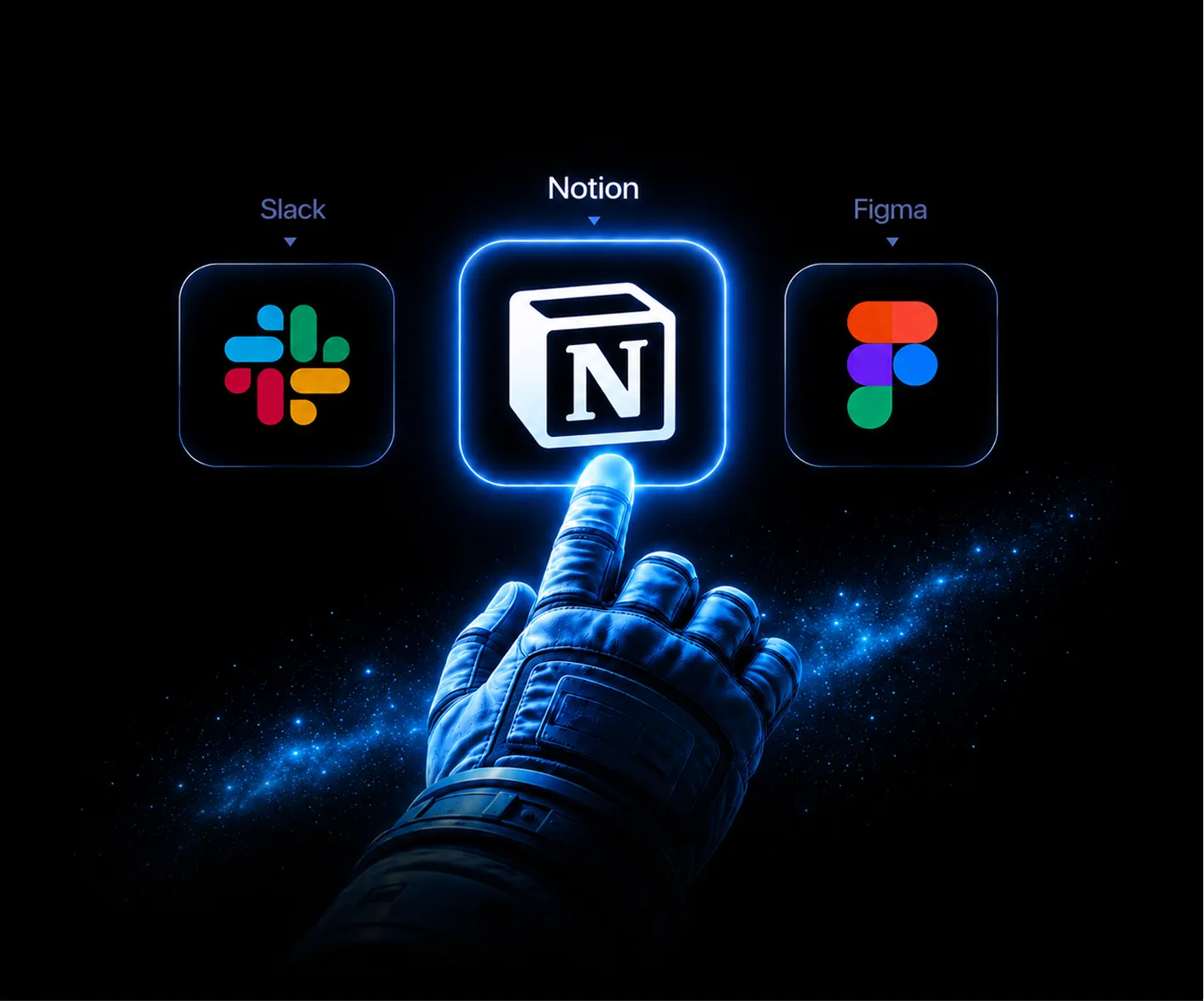 Рабочие сервисы Slack, Notion и Figma